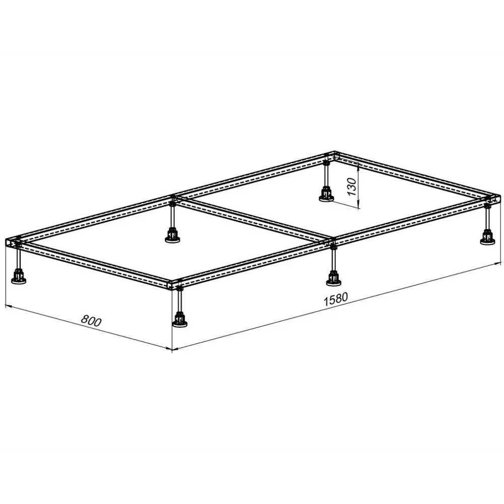 Каркас для поддона Aquanet 158x80