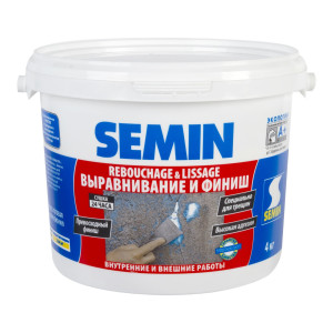 Финишпаста полимерная Rebouchage & Lissage, 4 кг SEMIN