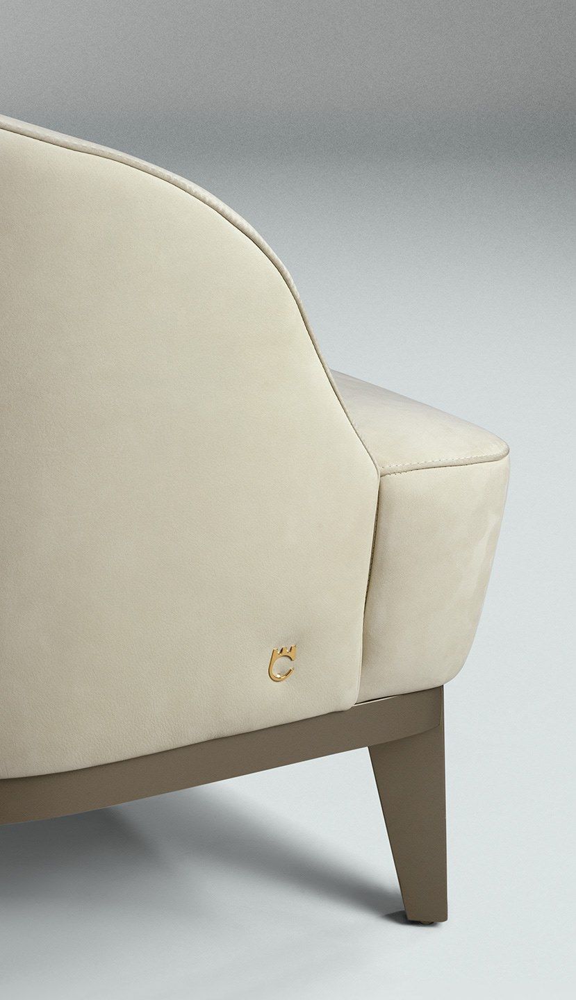 Кресло из нубука с подлокотниками Paolo Castelli Вдохновение ARCH-00085029 - Вид №5