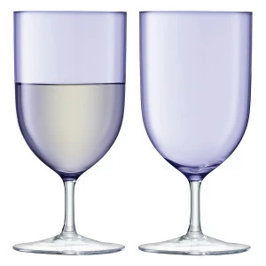 Набор бокалов для воды и вина hint 400 мл фиолетовый, 2 штуки LSA INTERNATIONAL ДИЗАЙНЕРСКИЕ 00-3863163 Прозрачный;фиолетовый