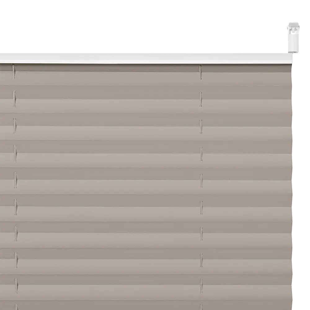 Штора плиссе «Плайн», 75х160 см, текстиль, цвет серый Santreyd STLM-2078640 - Вид №1