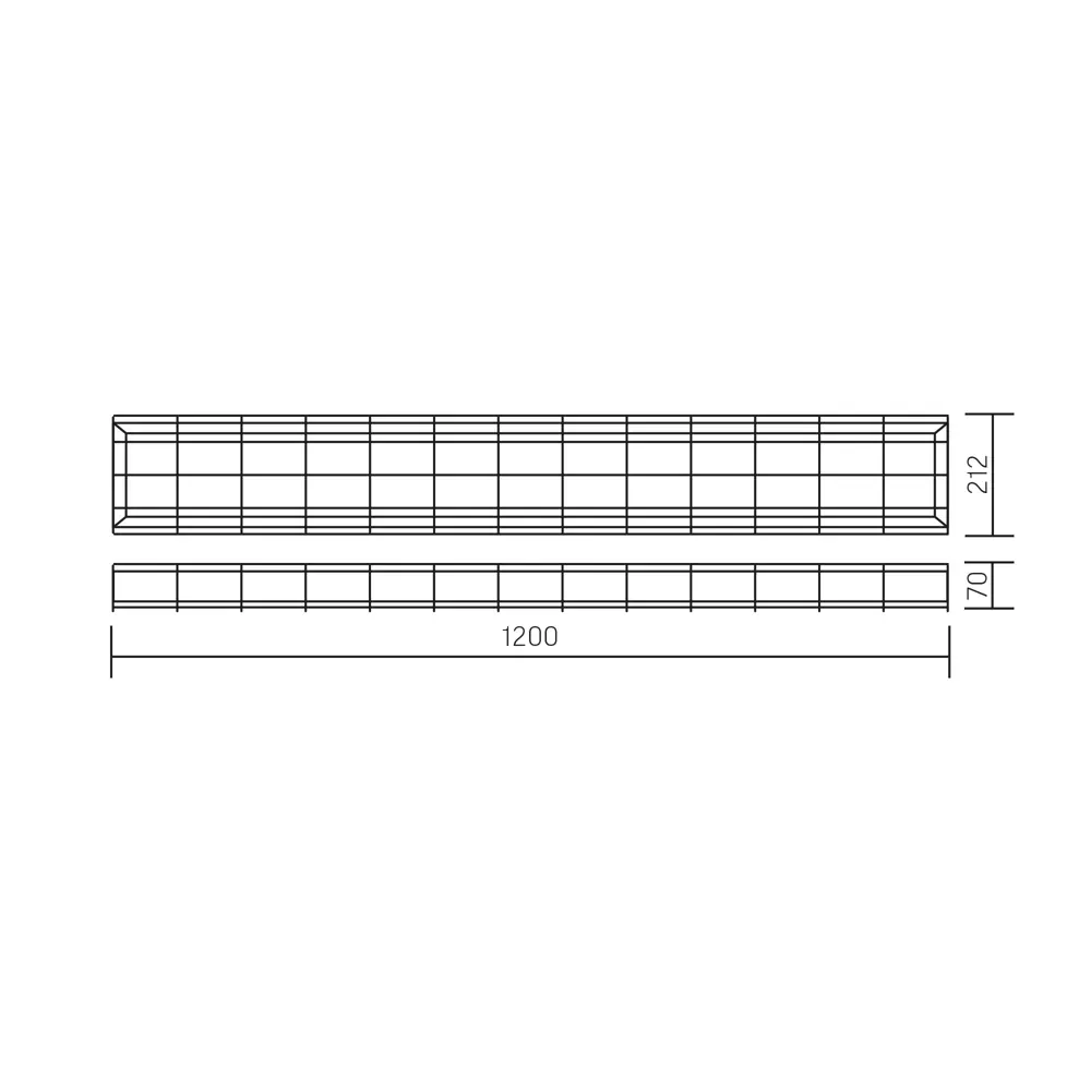 Панель светодиодная Varton 1200/212/70 OPL EM 42 Вт 1200x212 мм 4400 K IP40 STLM-2055495 - Вид №8