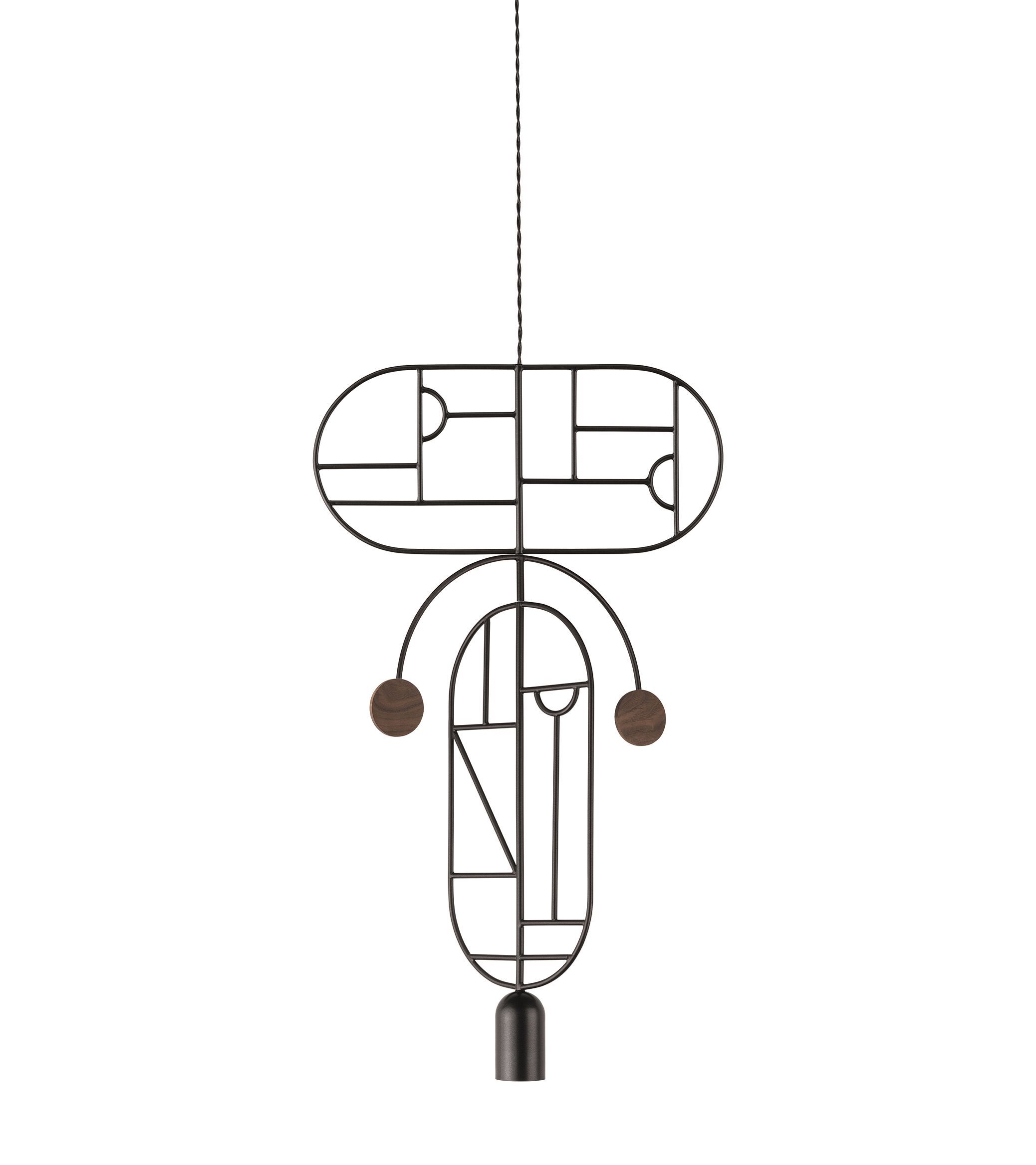 Металлический светодиодный подвесной светильник с регулируемой яркостью NOMON WOODEN DOTS ARCH-00069833 - Вид №67