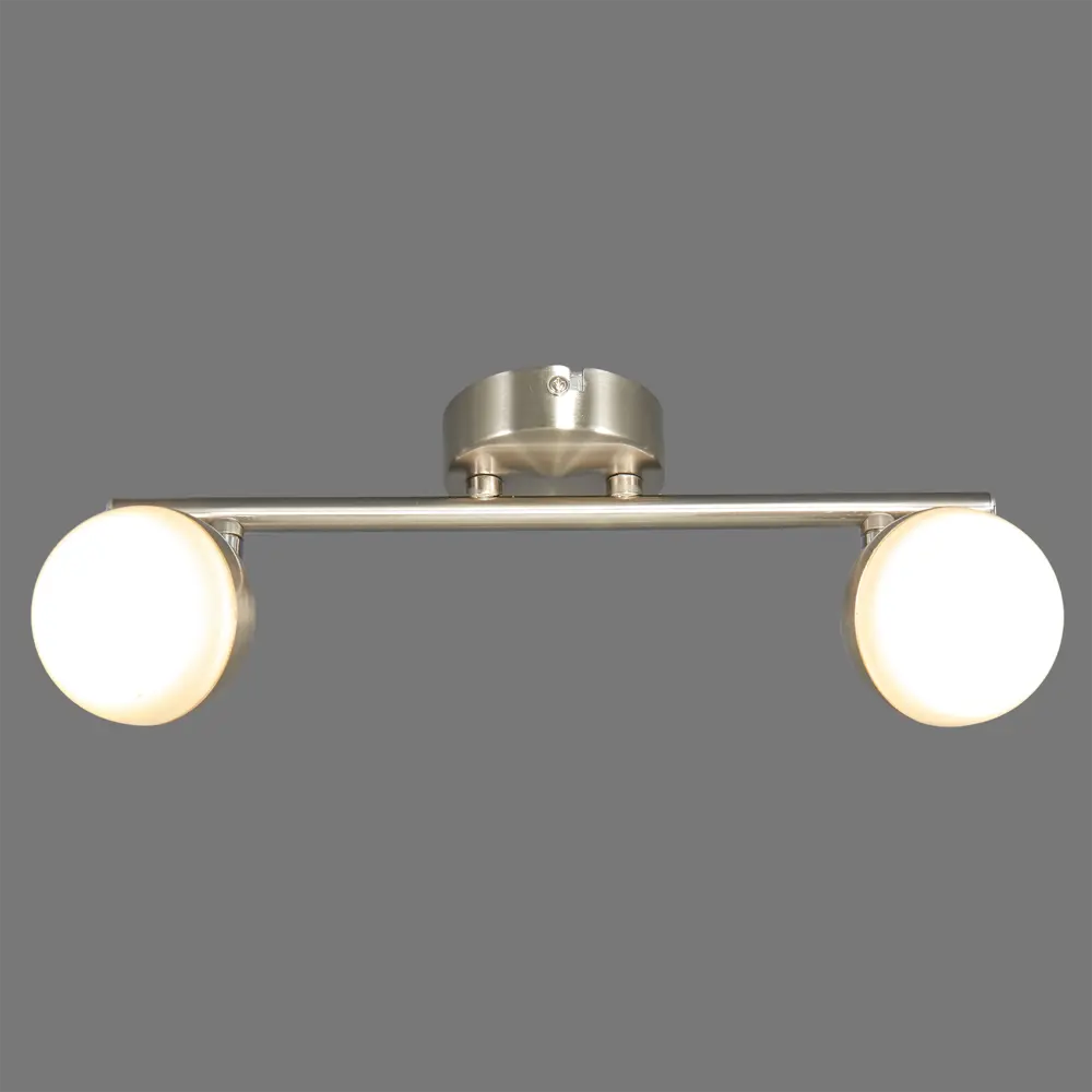 Спот светодиодный Globo 56201, 2x4.8 Вт, цвет матовый никель STLM-2098658