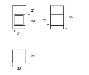 Стеклянный журнальный столик с отсеком для хранения FIAM ITALIA Magique ARCH-00036982 - Вид №11