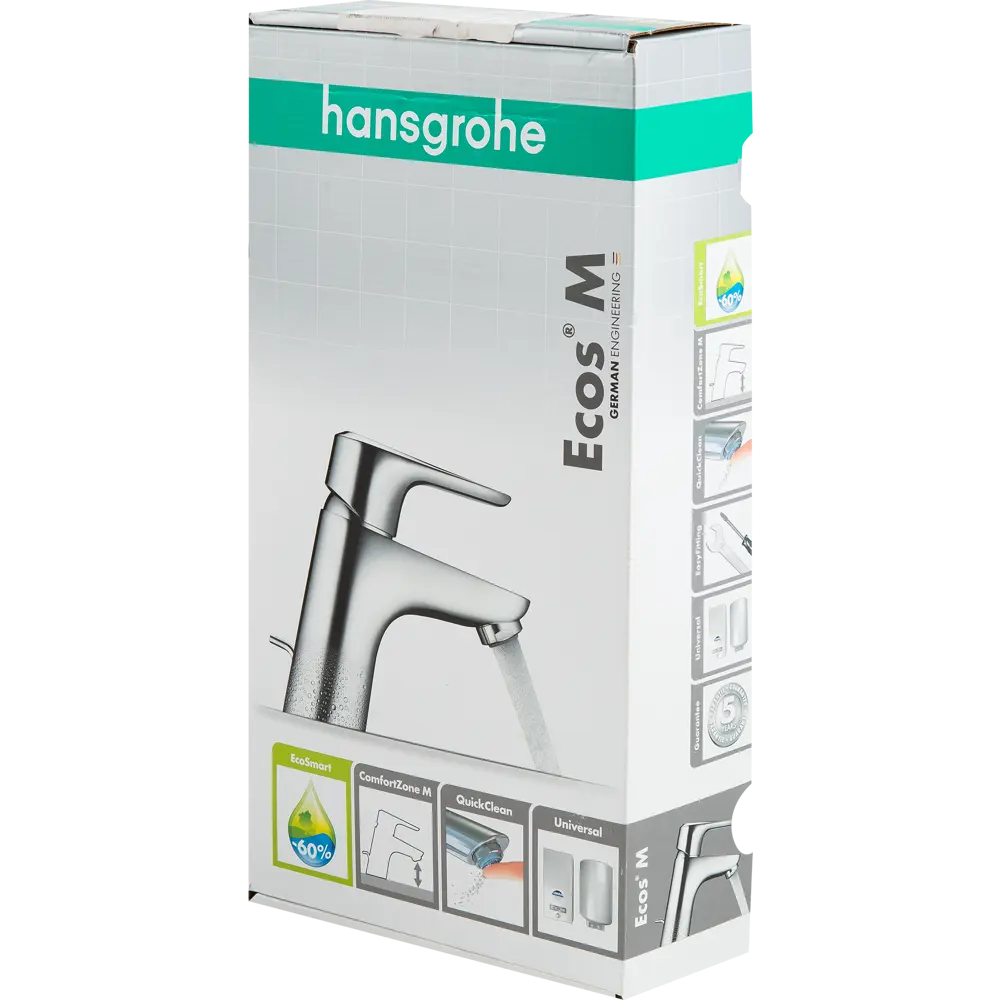 Смеситель для раковины Hansgrohe Ecos однорычажный цвет хром STLM-2108903 - Вид №3