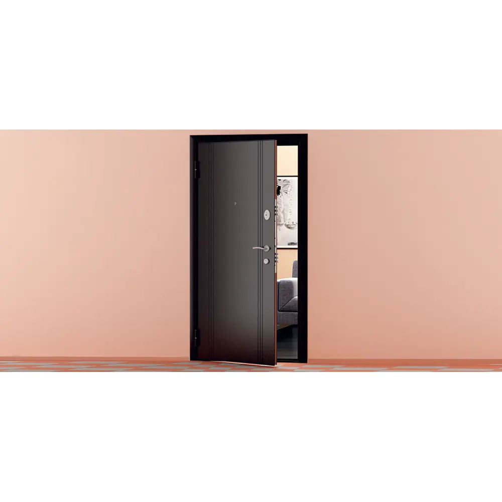 Дверь входная металлическая Ламистайл 980 мм правая цвет капучино DOORHAN STLM-2116586 - Вид №7