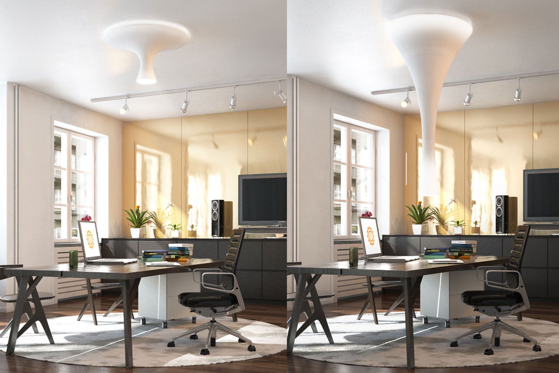 Спандекс затемняемый светодиодный потолочный светильник Concepticon TUBÌ ARCH-00064025 - Вид №1