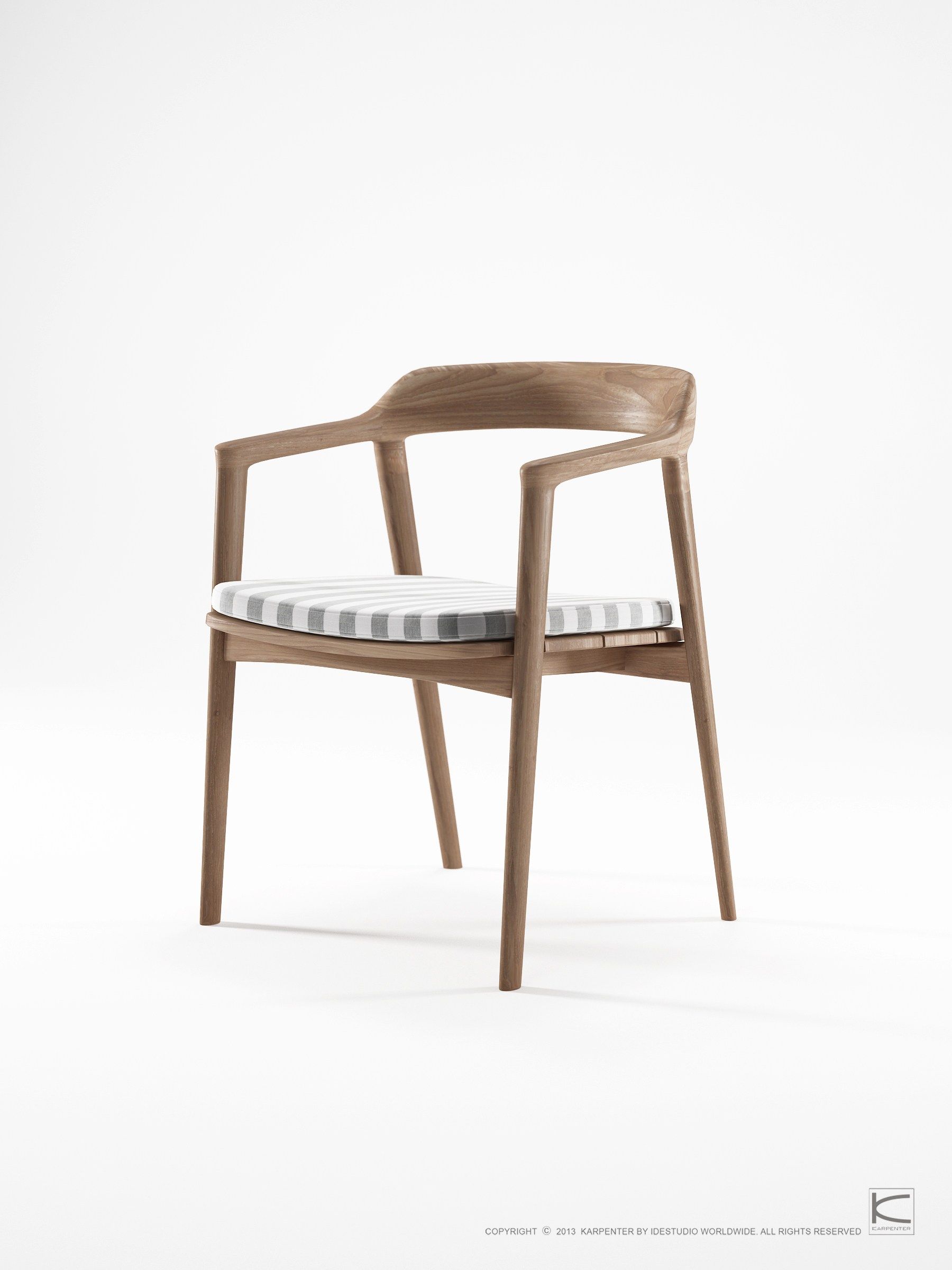 Стул из тикового дерева с подлокотниками KARPENTER Grasshopper Outdoor ARCH-00022537 - Вид №33