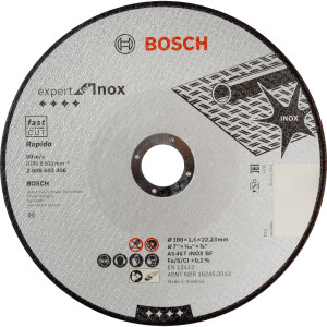 Диск отрезной по нержавейке Bosch, 180x1.6 мм BOSCH PROFESSIONAL