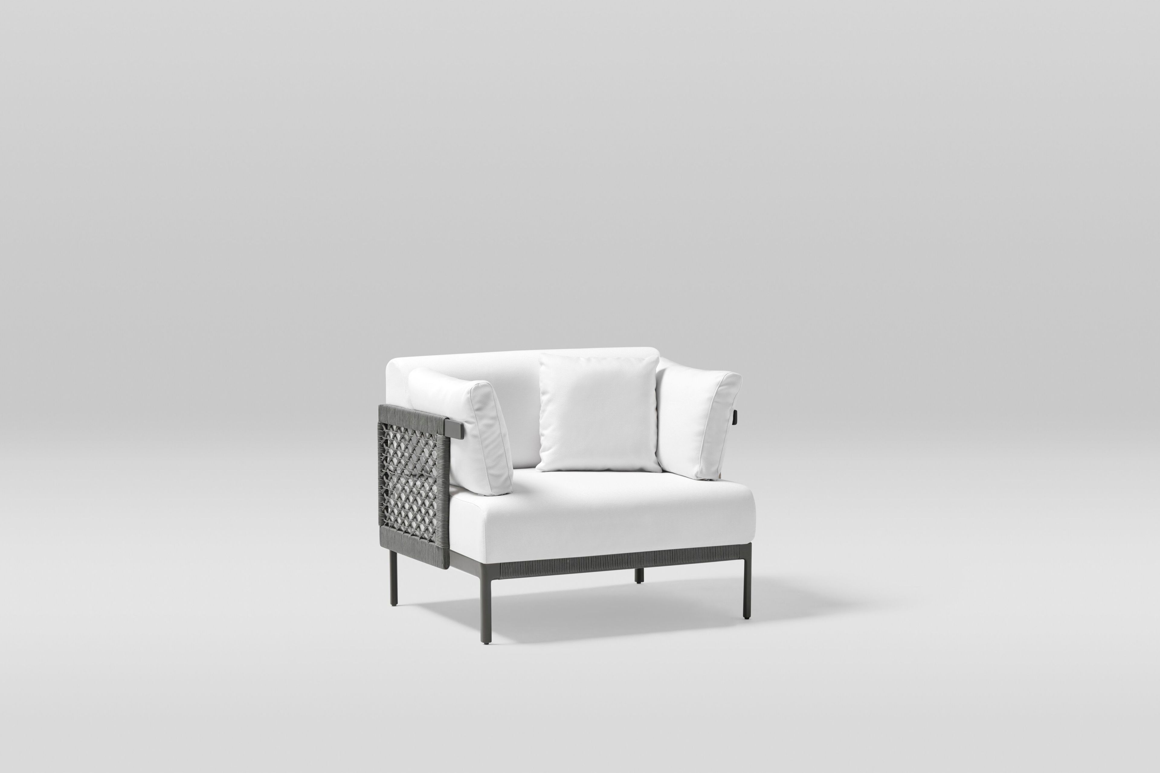 Веревочное и тканевое садовое кресло с подлокотниками POINT Legacy ARCH-00037863 - Вид №18