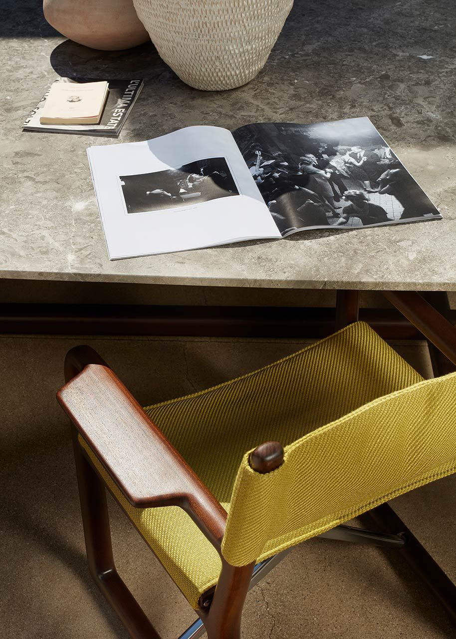 Овальный стол из мрамора бардильо и красного дерева Exteta Sunset ARCH-00103061 - Вид №4