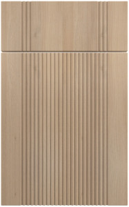 Фасады для кухни Модерн Фрезеровка «Риффель» Акация светлая №90
