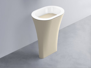 AMLA65-BL+AMPILO-LN+AMCOLO-LN Раковина Amedeo Ovale отдельностоящая cielo Enjoy + Amedeo