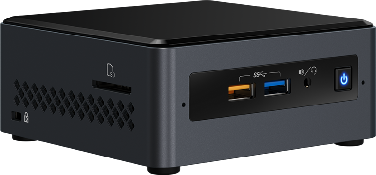BOXNUC7CJYH2 Nettop nuc, celeron j4005, 2.7 ghz, ddr4 sodimm (up to 2400mhz/8gb), vga hd graphics(2xhdmi 2.0), 4xusb3.0, 1x2.5hdd, wifi+bt, shxc, powercord eu, 961253 Intel Santreyd 