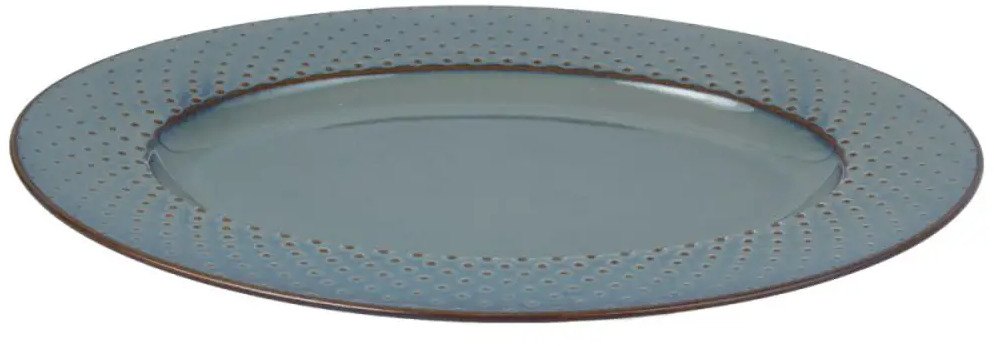 90858992 Блюдо сервировочное Myatashop Dots 29x38 см фарфор цвет серый STLM-0412731