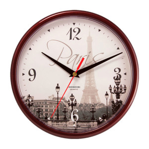 90624216 Часы настенные 09 Париж, 23 см Современный взгляд на оформление интерьера - это часы коллекции Декор, которые добавят ярких красок и оживят любое пространство. STLM-0312729 TROYKATIME