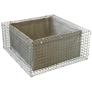 Габион - клумба 110x110x50 см оцинкованная сталь серый