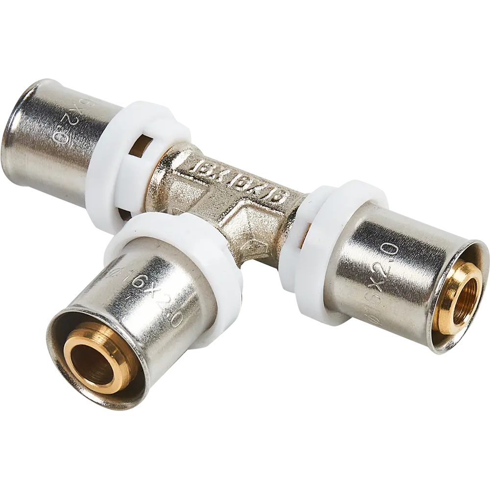 Тройник Aquasfera 16 мм никелированная латунь 027-8834 STLM-2037309