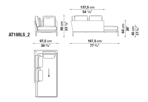 Кожаный диван B&B Italia Атолл ARCH-00112726 - Вид №41