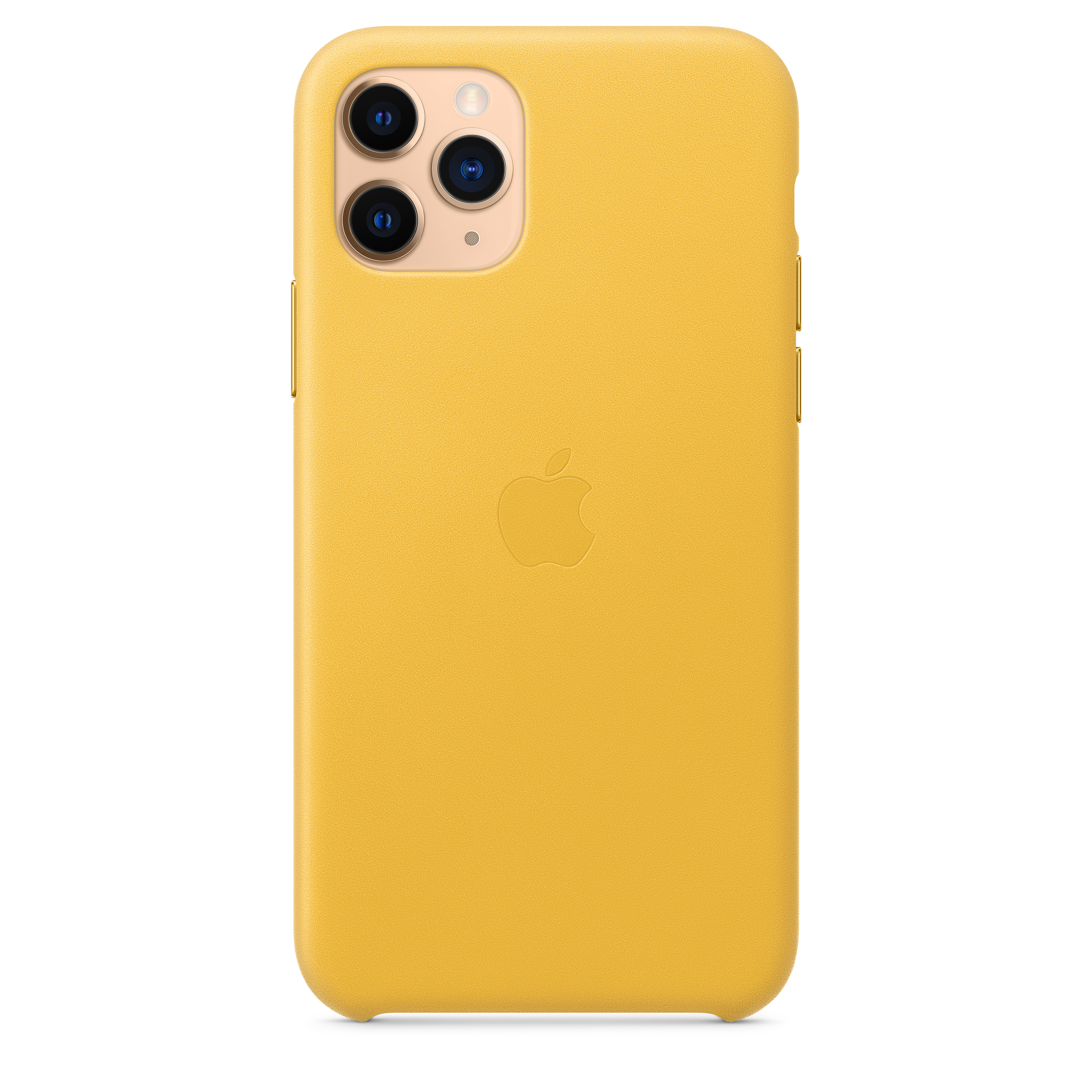 MWYA2ZM/A Iphone 11 pro leather case - meyer lemon Apple Santreyd  - Вид №3