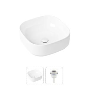 90760150 Раковина накладная 21520837 40см, с донным клапаном Bathroom Sink STLM-0371692 LAVINIA BOHO