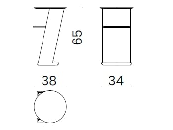 Деревянный круглый журнальный столик Bizzotto Italia Aequilibrium ARCH-00138502 - Вид №2