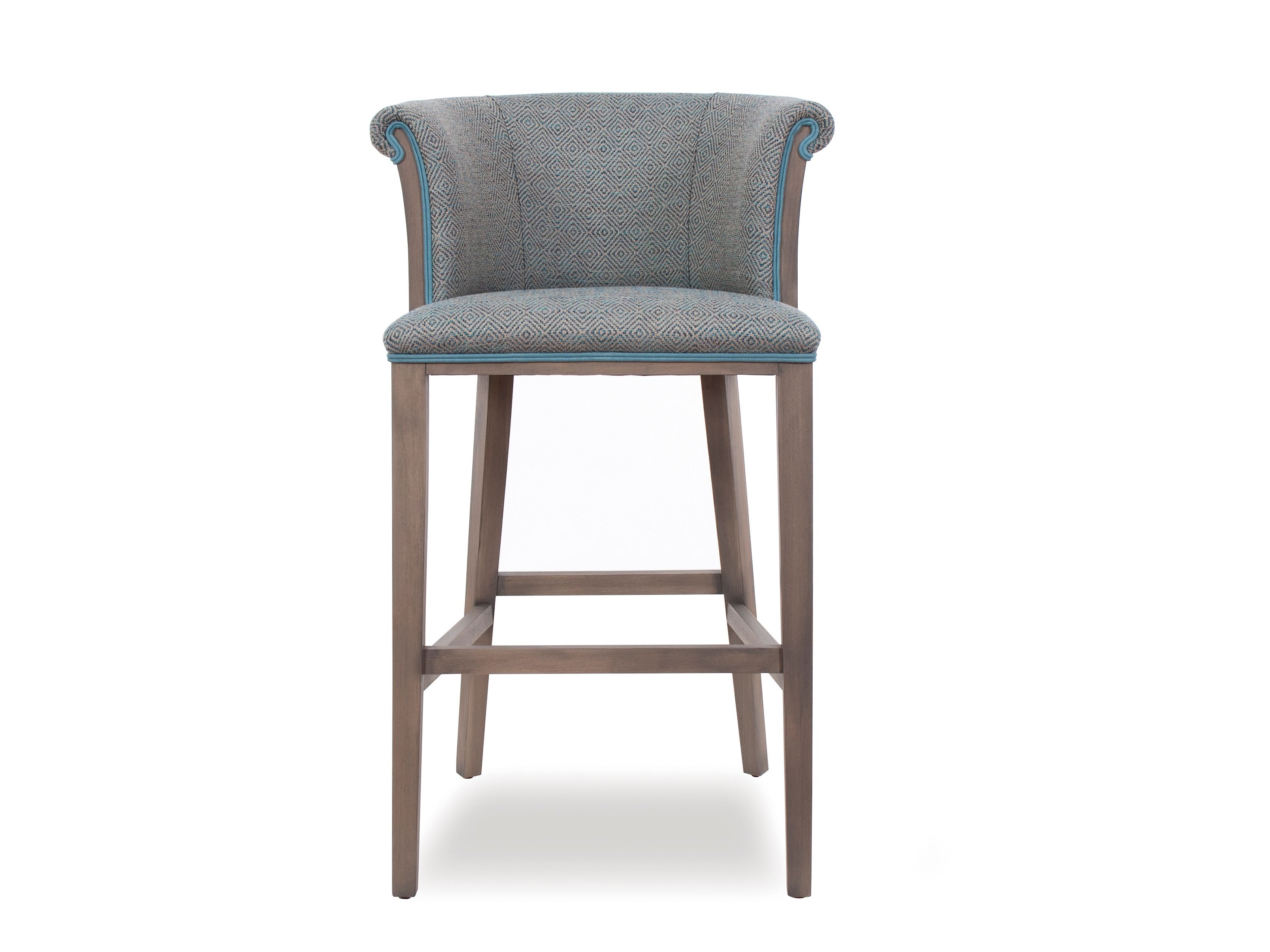 Высокий тканевый табурет с подставкой для ног со спинкой CREARTE COLLECTIONS Casino Essence ARCH-00065358 - Вид №1