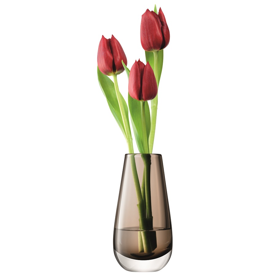 Ваза стеклянная в форме бутона мока 14 см Flower Colour LSA INTERNATIONAL - 253430 Коричневый  - Вид №7
