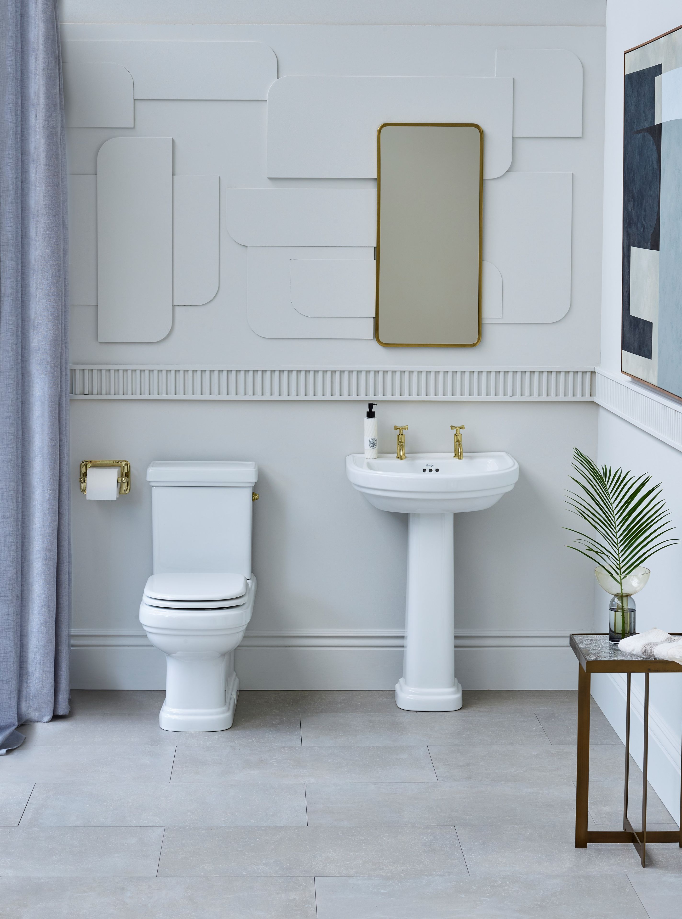 Напольный туалет с внешней кассетой Burlington RIVIERA ARCH-00068653 - Вид №2