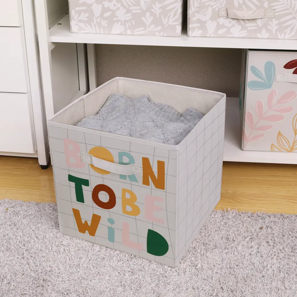 Корзина Konsensa 31x31x31 см полиэстер цвет разноцветный STLM-2182901 - Вид №4