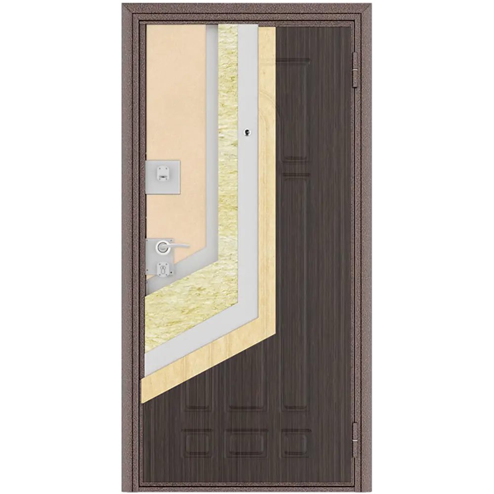 Дверь входная металлическая Оптим 98x205 см правая белый дуб DOORHAN STLM-2190281 - Вид №6