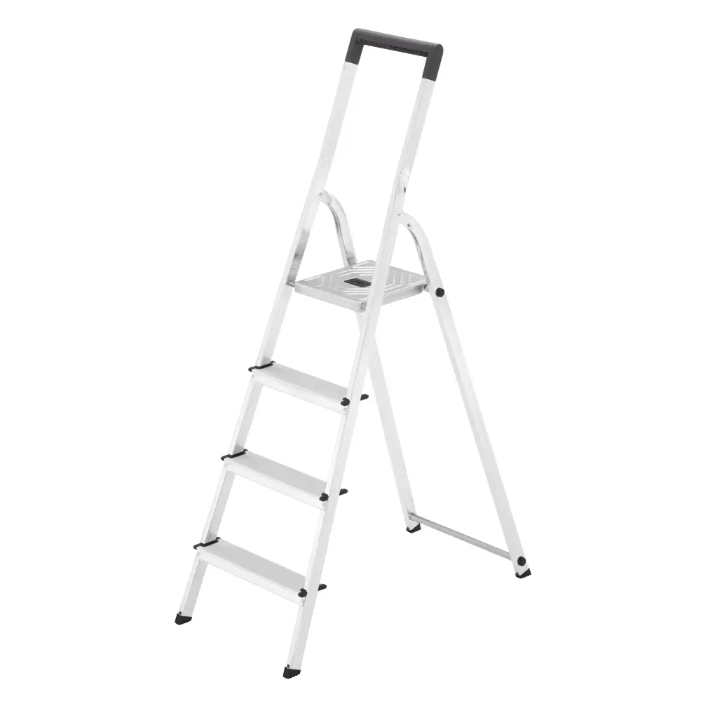 Стремянка алюминиевая Hailo 8140-400 4 ступени, максимальная нагрузка 150 кг 84047228 STLM-2080442 