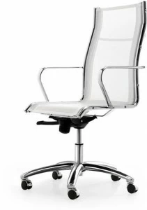 Quinti Sedute Регулируемое по высоте офисное кресло из 5-спицевой сетки с подлокотниками Season