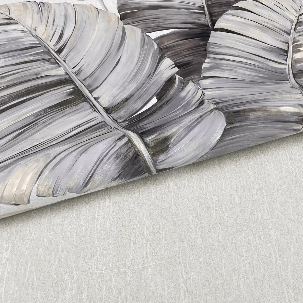 Erismann Bali: серые флизелиновые обои с растительным орнаментом 89420889 STLM-1563443 - Вид №4