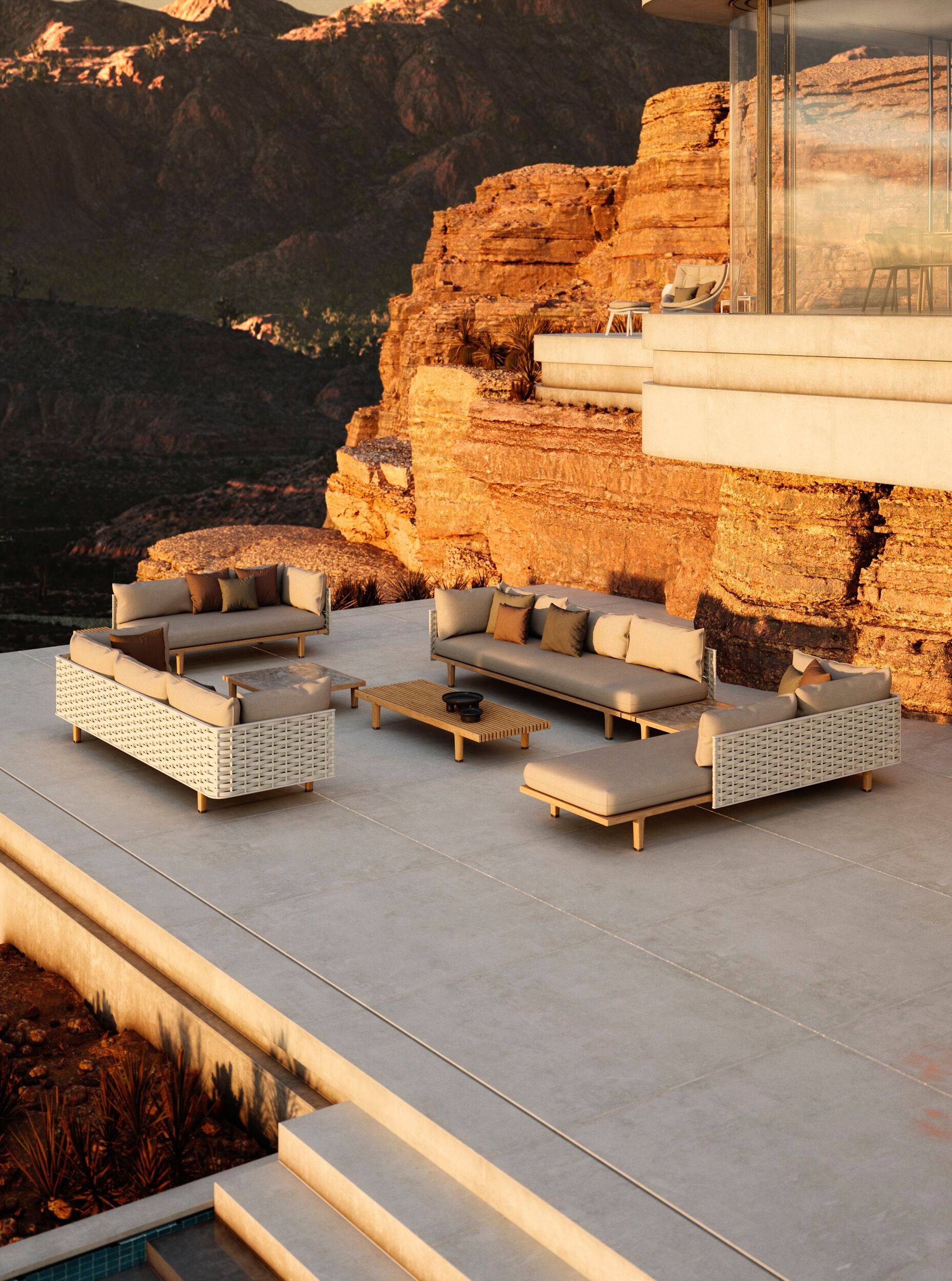 Тканевый модульный садовый диван DEDON SEALINE ARCH-00120244 - Вид №3