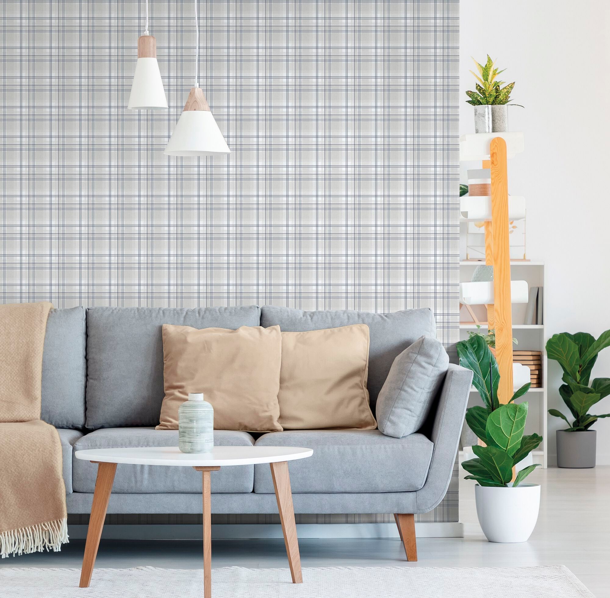 Клетчатые обои ICH Essential Stripes ARCH-00006749 - Вид №6