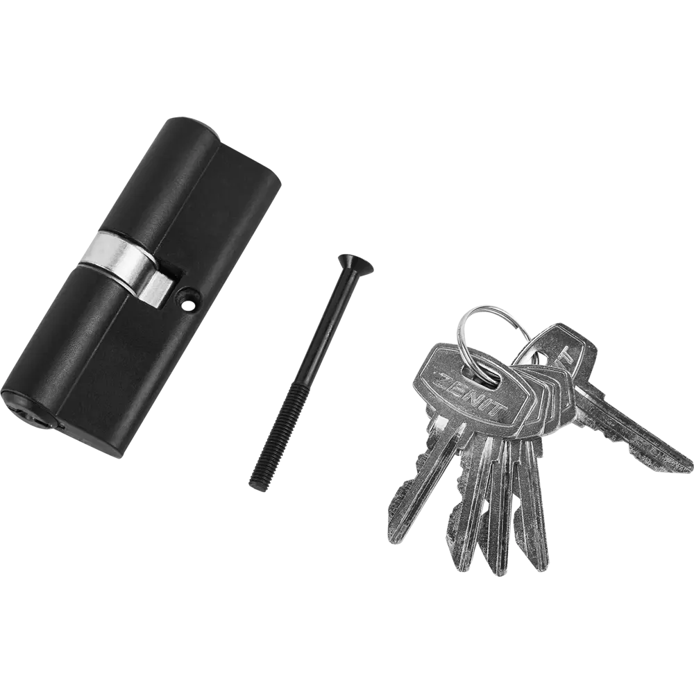 Цилиндр дверной Зенит МЦ1П-5-80 с механизмом ключ-вертушка 85302649 STLM-1373503 - Вид №1