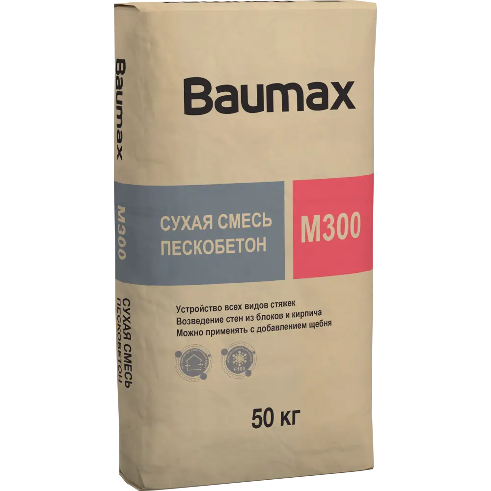 82186820 Пескобетон М300 Baumax 50 кг STLM-0021609