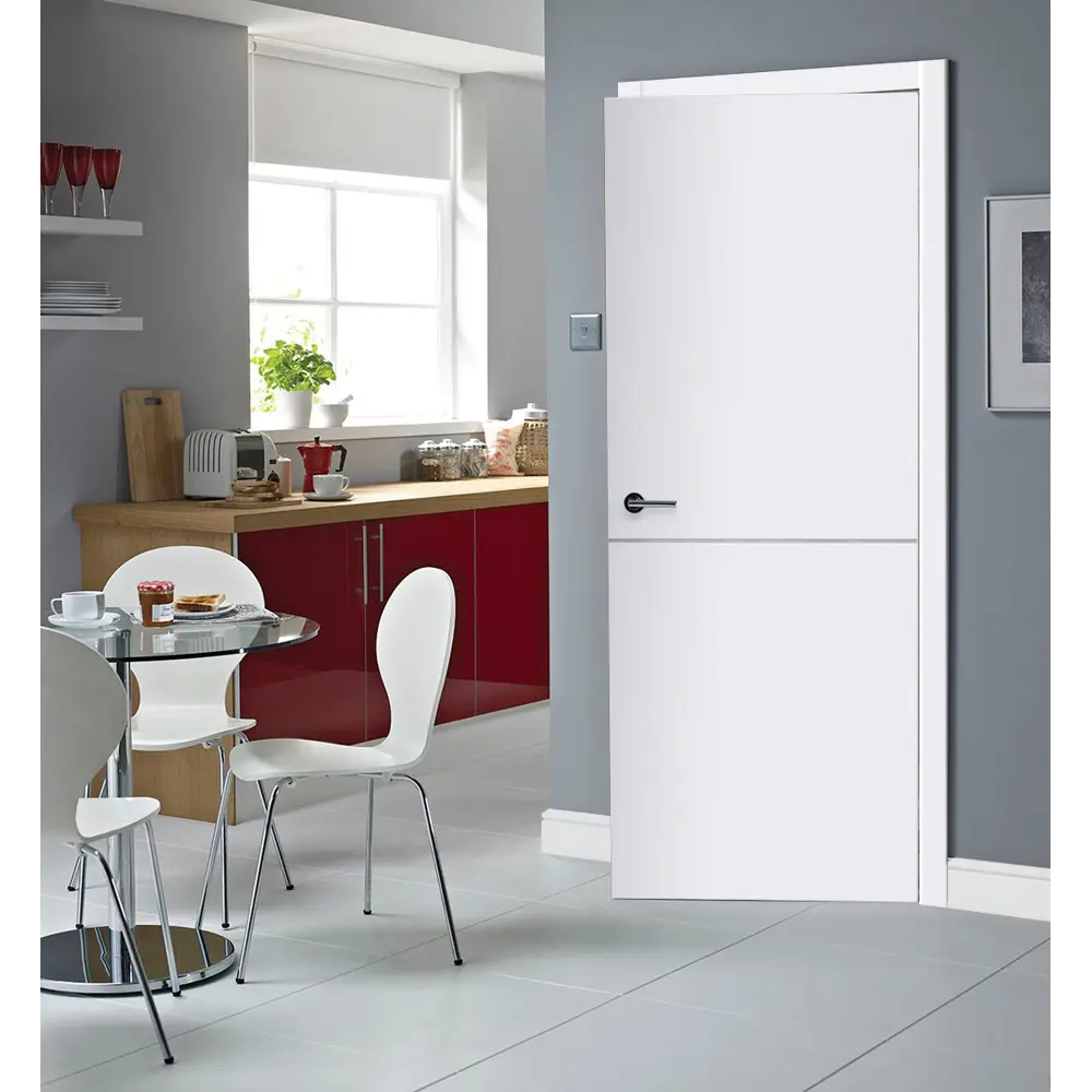 Дверь межкомнатная Smart Н глухая цвет белый 60x200 см (с замком) 86025799 STLM-2170944 VELLDORIS  - Вид №6
