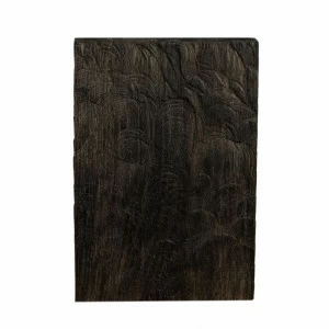 Разделочная доска деревянная прямоугольная без ручки 26 см "Снег" черная FUGA ДОСКИ РАЗДЕЛОЧНЫЕ 123518 Чёрный