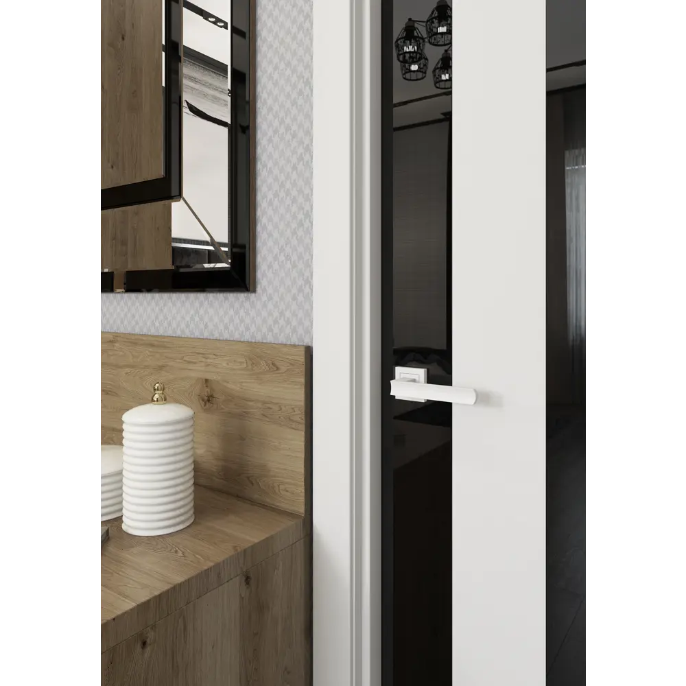 Дверные ручки Proffero LD-25 без запирания цвет матовый белый STLM-2014560 - Вид №5