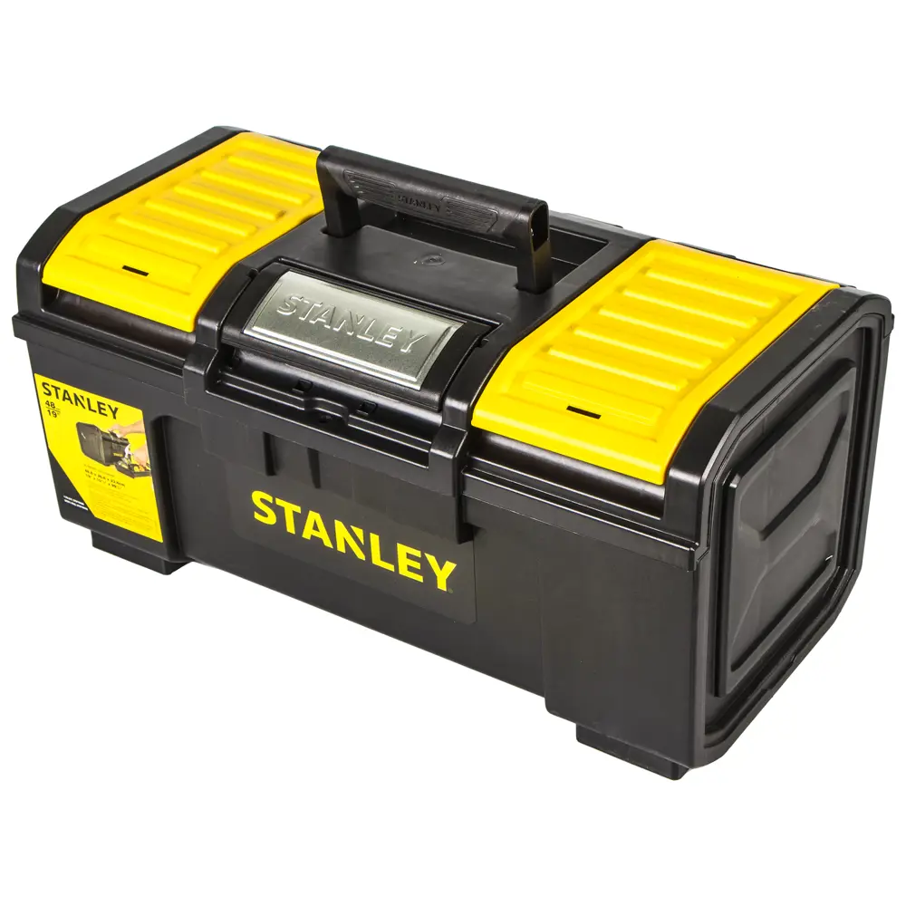 Ящик для инструмента Stanley 480х266х236 мм, пластик, чёрный/жёлтый STLM-2100876