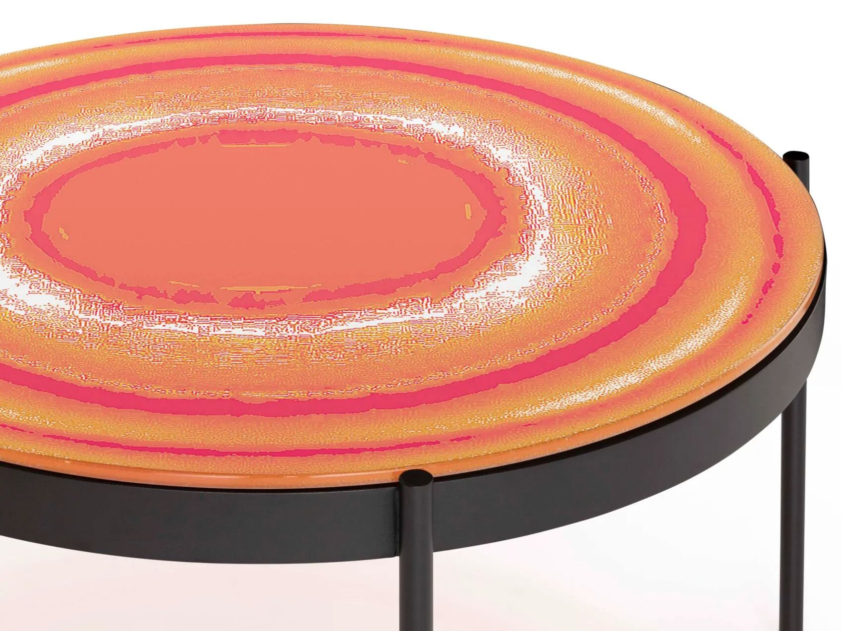 Круглый журнальный столик из закаленного стекла GANDIABLASCO Iris ARCH-00008277 - Вид №4