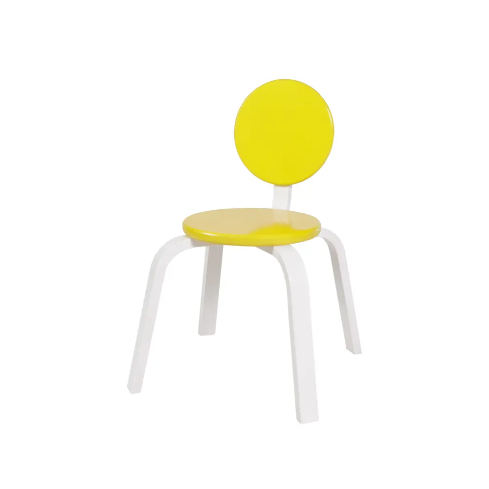 Стул детский Ромашка 25x50.9x25 см дерево цвет бело-желтый Santreyd STLM-2108143 - Вид №1