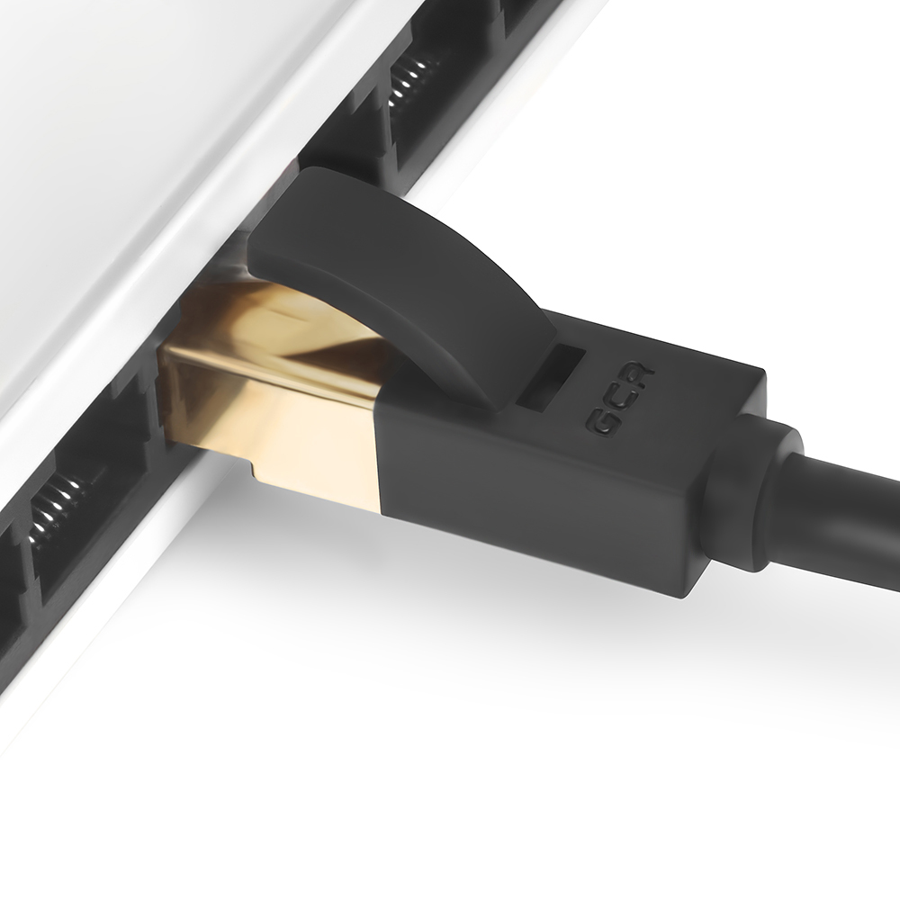 GCR-LNCG626-5.0m патч-корд prof прямой 5.0m, ftp медь кат.6, черный, позолоченные контакты и коннектор, 24 awg, deluxe , ethernet high speed 10 гбит/с, rj45, t568b Greenconnect Santreyd  - Вид №2