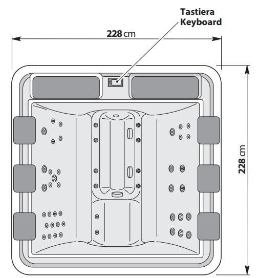6-местный пейзажный мини-бассейн для наружного применения Kinedo A700 ARCH-00038912 - Вид №2
