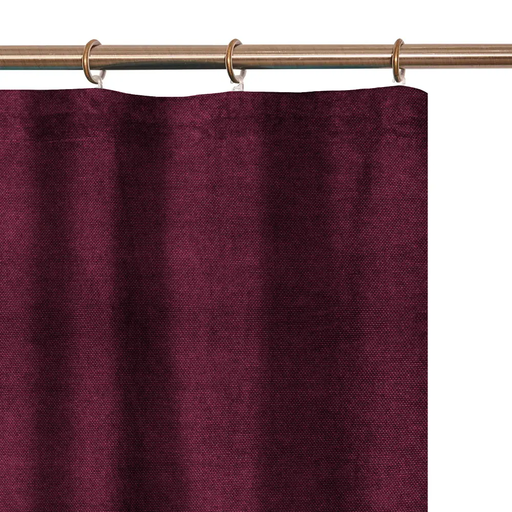 Штора на ленте Рим 160x270 см цвет бордо MIAMOZA STLM-2032449 - Вид №3