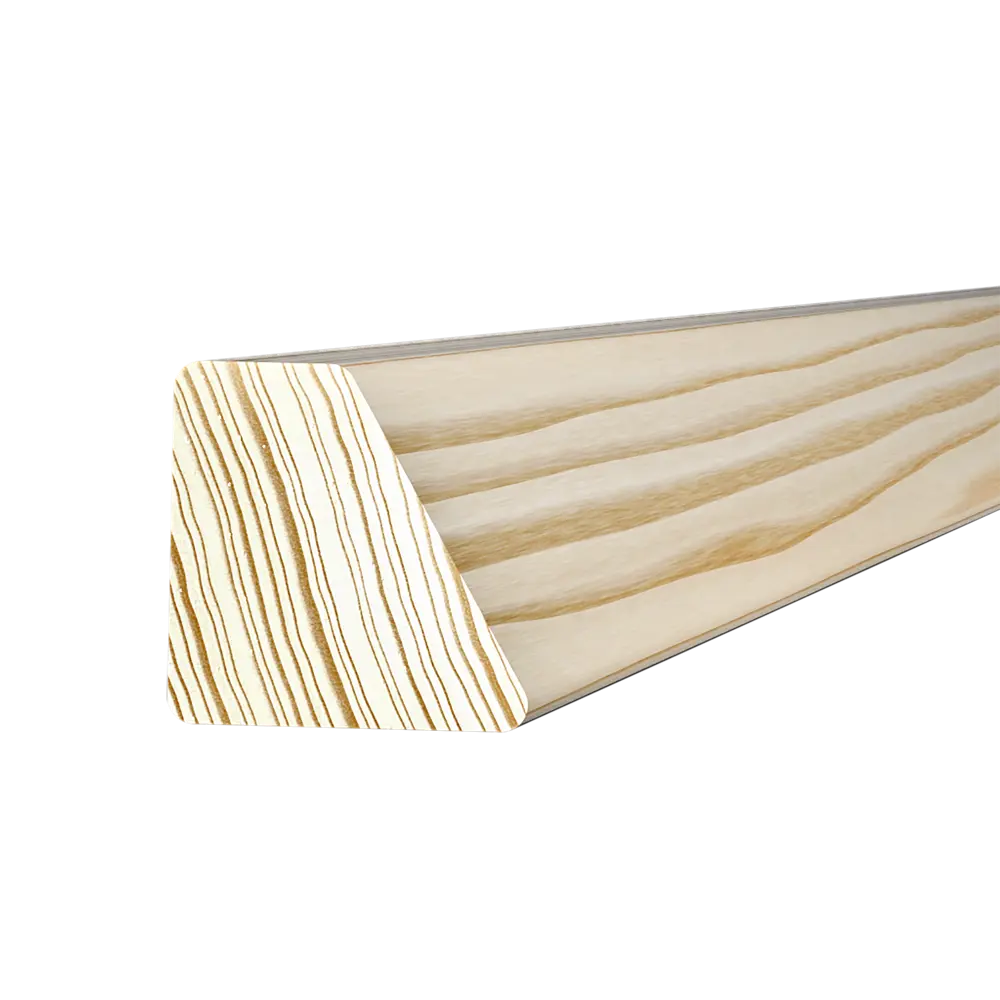 АРЕЛАН Декоративный скошенный брусок из сращенной сосны 40×40×2200 мм 82276353 STLM-0023825