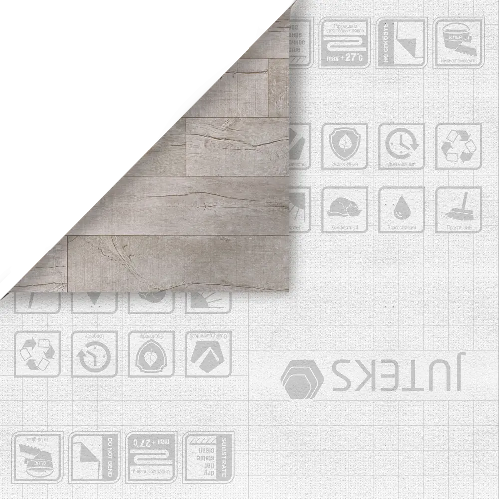 Линолеум «Дуб мраморный винтаж» 32 класс 2.5 м JUTEKS STLM-2028944 - Вид №4